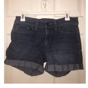 Dark blue jean shorts
